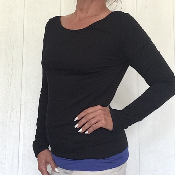 PURE BARRE X SPLITS 59 FAVORITE BLACK PULLOVER MED - Picture 4 of 10